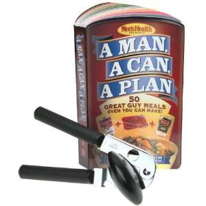 OXO Good Grips Can Opener and A Man, A Can, A Plan Cookbook Set 