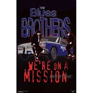 Blues Brothers Retro Mission From God 22x34 Poster