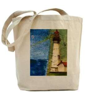  Yaquina Head Lighthouse Orego Beach Tote Bag by  Beauty