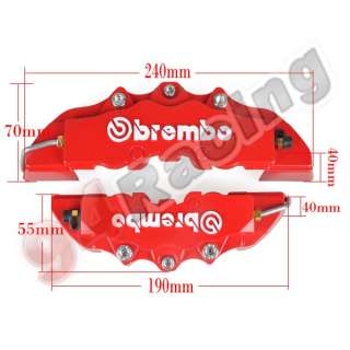  ABS 4pcs Front+Rear Disc Brake Caliper Cover Brembo Universal  