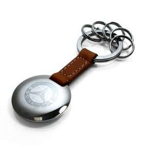  Mercedes Benz Classic Brown Leather Key Ring Automotive