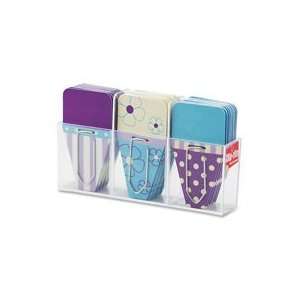  Clip Tabs,Small,Flower,1 30 Sheet Capacity,Purple/Blue Qty 
