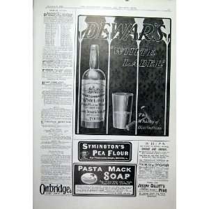 Dewars White Label Whisky Of Distinction 1904 Advert