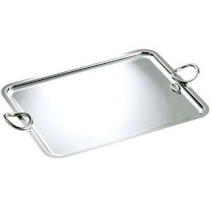  Christofle Vertigo Silver plated Tray with Handles Small 
