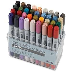  Copic Ciao Double Ended Markers   Set D of 36 Markers 
