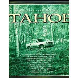  2000 Chevrolet Chevy Tahoe Truck Sales Brochure 