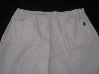 NEW MENS WORK COOK CHEF SERVER PANTS WHITE 32 64 S 7X  