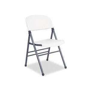 Samsonite(tm) 36869WSP4   Endura Molded Folding Chair, Pewter Frame 