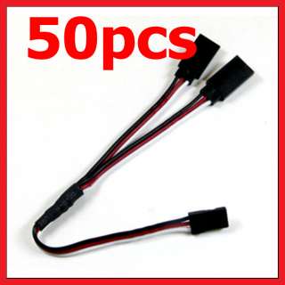 50PC 300mm Servo Y harness Y Extension Lead Wire Cable Cord Futaba JR 