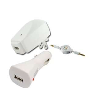 Skque Retractable 3.5mm Stereo Audio Extension Cable+Premium USB 