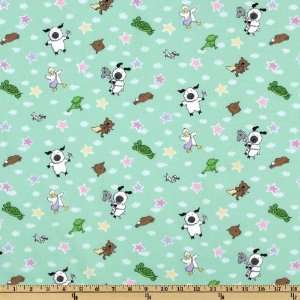  44 Wide Newtons Lullaby Dream Mint Fabric By The Yard 