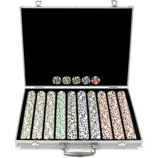 1000 11.5g 4 Aces Poker Chip Set with Aluminum Case  