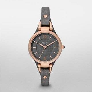    Fossil Bridgette Leather Watch Brown with Grey Fossil Watches