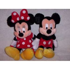  Walt Disney World Mickey & Minnie Mouse 10 Plush 