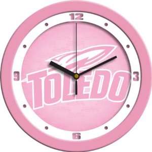 Toledo Rockets 12 Pink Wall Clock