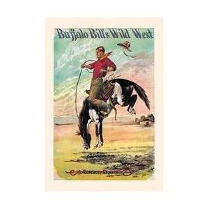  Buffalo Bill A Bucking Bronco 20x30 poster