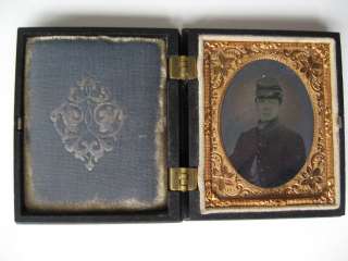 9th Plate Daguerreotype Civil War Soldier Union Case  