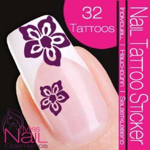  Nail Tattoo Sticker Blossom / Flower   berry Beauty