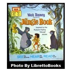  Disney The Jungle Book Book and Audio Cassette w/songs 