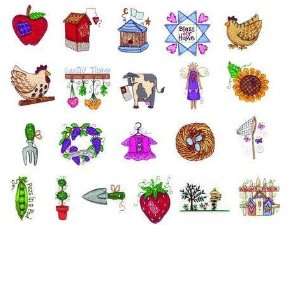   Embroidery Machine Designs CD COUNTRY CRAFTERS I