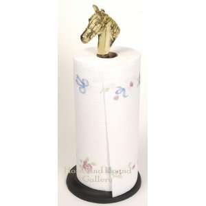  Brass Horse Paper Towel Holder