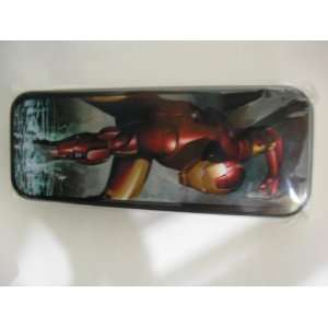  Marvel Iron Man Tin Pencil Box Case