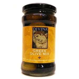 Divina Greek Olive Mix 10.2 oz  Grocery & Gourmet Food