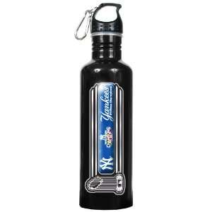   World Series 1 Liter Black Aluminum Water Bottle