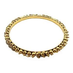     Indian Style Bangle (70mm) ~ Gold Tone SERENITY CRYSTALS Jewelry