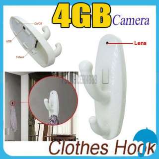 4GB Motion Detection Clothes Hook Spy Camera Hidden Mini DV Cam Home 