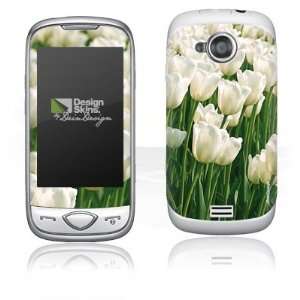  Design Skins for Samsung S5560   White Tulip Design Folie 