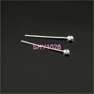 400Pcs Silver plated ball head pin findings #049A  