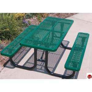  Midwest Outdoor Heavy Duty ADA Steel 96 Picnic Table with 