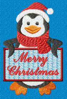 penguin 7 merry christmas stitches 13965 size 2 46 x