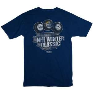  NHL Youth Navy 2011 Winter Classic Hat Trick T Shirt 