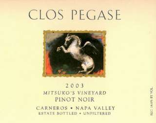 Clos Pegase Mitsukos Vineyard Pinot Noir 2003 