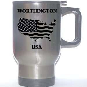   US Flag   Worthington, Ohio (OH) Stainless Steel Mug 