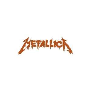  Metallica Small 6 wide NUT BROWN vinyl window decal 