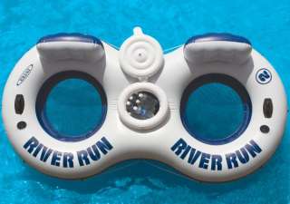 INTEX River Run II 2 Person Water Tube Float w/ Cooler 078257588275 