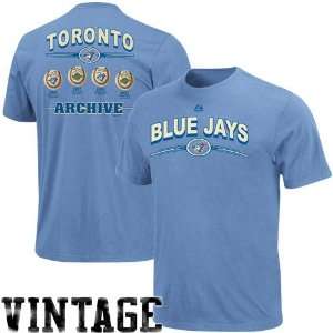  Toronto Blue Jays Team Archive T Shirt   Light Blue