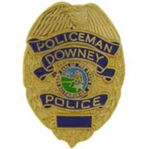  Downey California Police Officer Badge Pin 1 Arts 