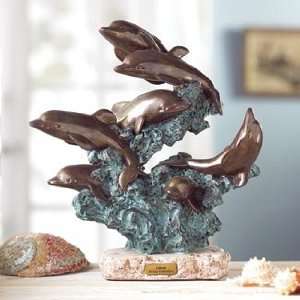  Leaping Dolphins Sculpture