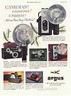 1951 ad argus cameras four models argus 40 75 c4