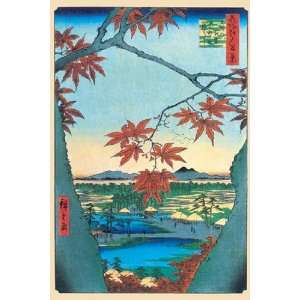  Maple Trees by Utagawa Hiroshige 12x18