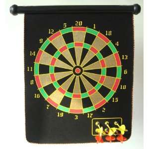   Roll up Dart Board and Bullseye Game with Darts