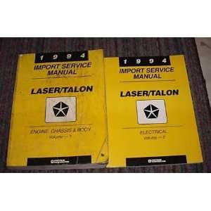  1994 Pylmouth Laser Eagle Talon Service Manual Set 94 (2 