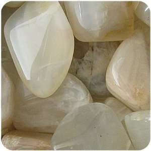  MOONSTONE   Tumbled Stones 5 LARGE Crystals Health 
