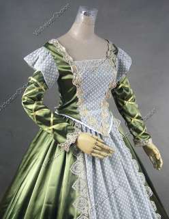 Renaissance Colonial Wedding Dress Ball Gown 154 S  