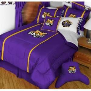  State Tigers NCAA MVP Micro Suede Bedding   Complete Set   Twin 