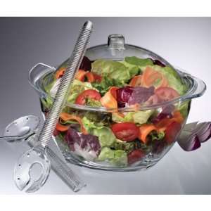 com Prodyne SB 4 Salad Ball Acrylic Salad Bowl with Lids and Servers 